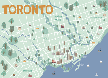 Toronto vector map